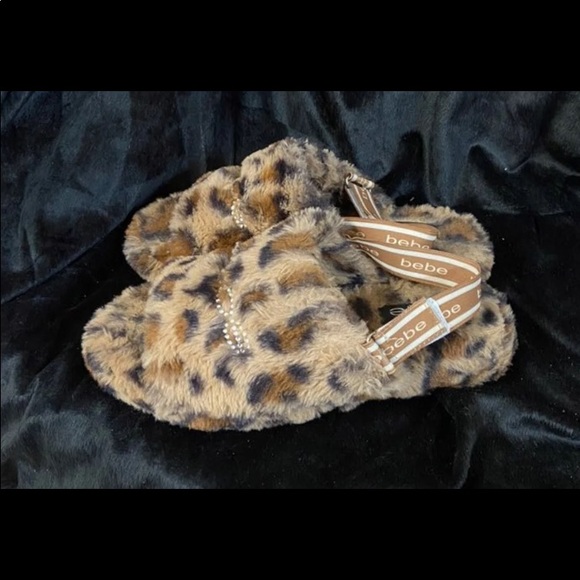 Sandals Slippers slip in slide sling fur animal prints - Picture 4 of 11